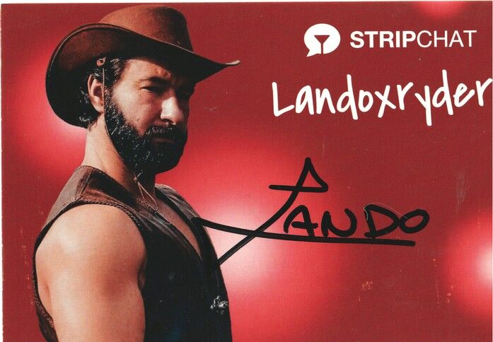 Autogramm Erotik | LANDO RYDER | 2020er (Portrait Color) Stripchat