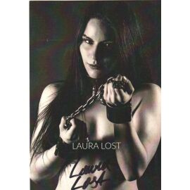 Autogramm Erotik | LAURA LOST | 2020er (Portrait SW) Websites