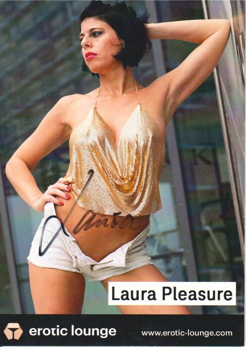 Autogramm Erotik | LAURA PLEASURE | 2020er (Portrait Color) EroticLounge
