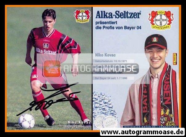 Autogramm Fussball | Bayer Leverkusen | 1996 | Niko KOVAC