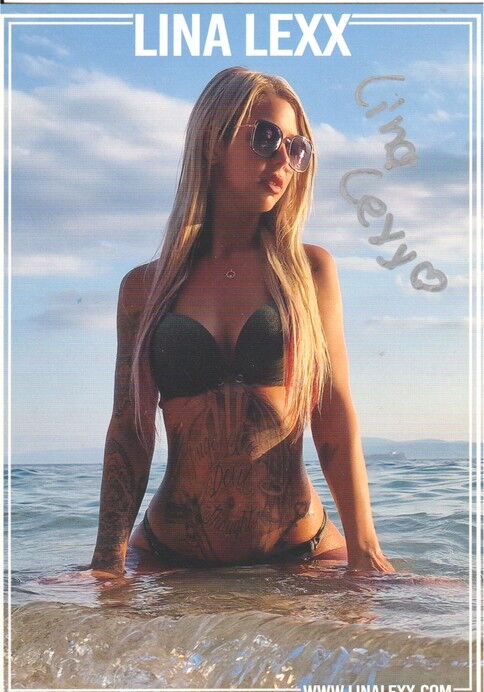 Autogramm Erotik | LINA LEXX | 2020er (Portrait Color) Vika