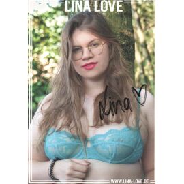 Autogramm Erotik | LINA LOVE | 2020er (Portrait Color) Vika