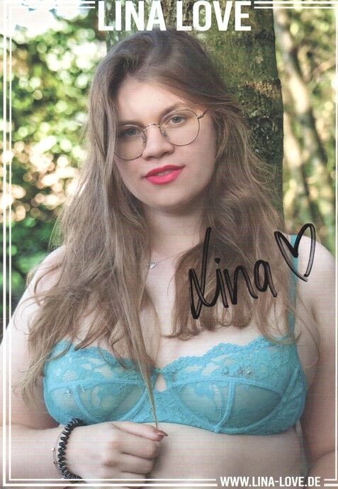 Autogramm Erotik | LINA LOVE | 2020er (Portrait Color) Vika