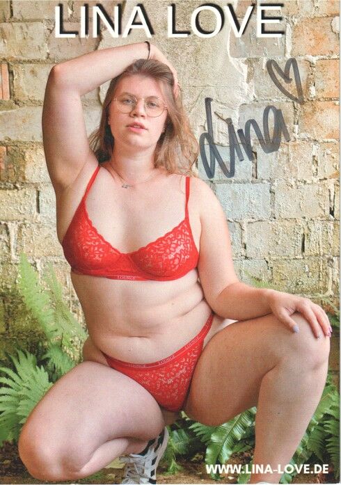 Autogramm Erotik | LINA LOVE | 2020er (Portrait Color) Website