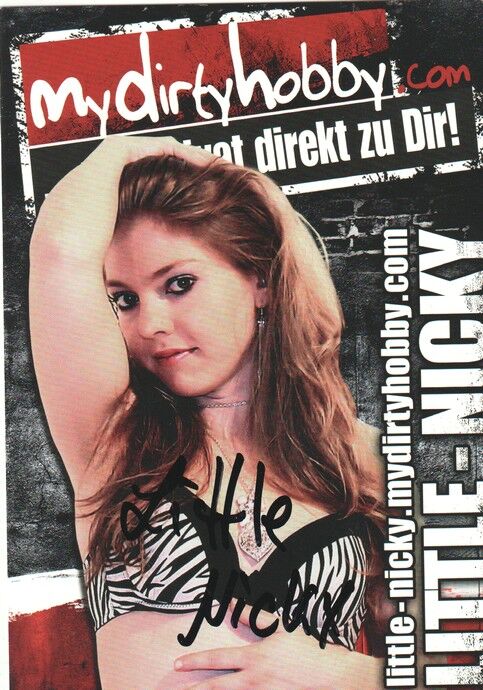 Autogramm Erotik | LITTLE NICKY | 2020er (Portrait Color) MDH