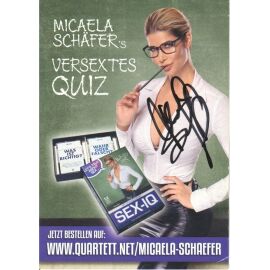 Autogramm Erotik | Micaela SCHÄFER | 2020er (Portrait Color) Quartett