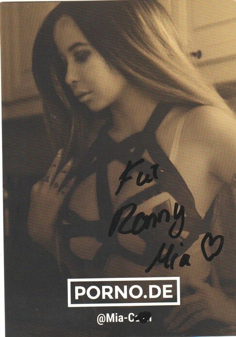 Autogramm Erotik | MIA CASH | 2020er (Portrait Color)