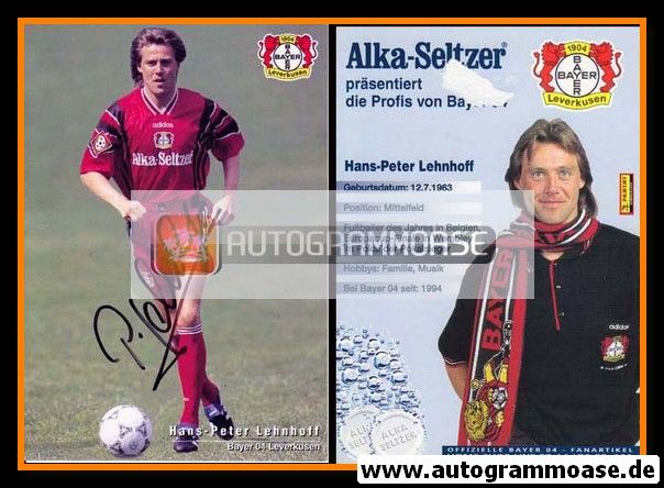 Autogramm Fussball | Bayer Leverkusen | 1996 | Hans-Peter LEHNHOFF