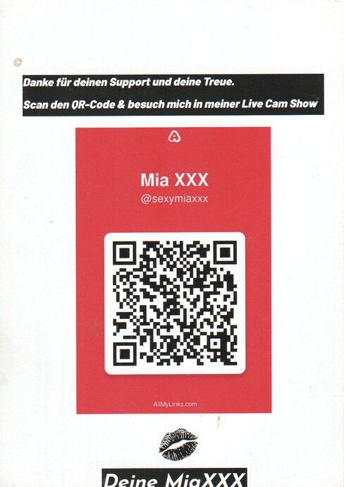 Autogramm Erotik | MIA XXX | 2020er (Portrait Color) 1
