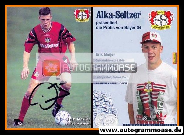 Autogramm Fussball | Bayer Leverkusen | 1996 | Erik MEIJER