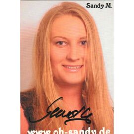 Autogramm Erotik | SANDY M. | 2010er (Portrait Color) Website