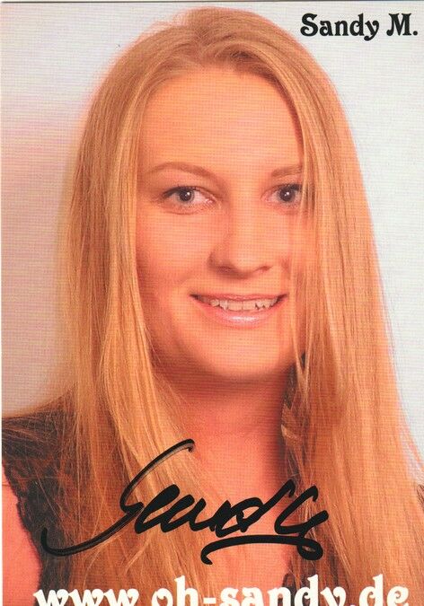 Autogramm Erotik | SANDY M. | 2010er (Portrait Color) Website