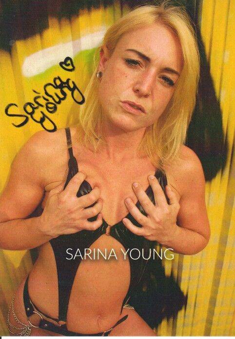 Autogramm Erotik | SARINA YOUNG | 2020er (Portrait Color)
