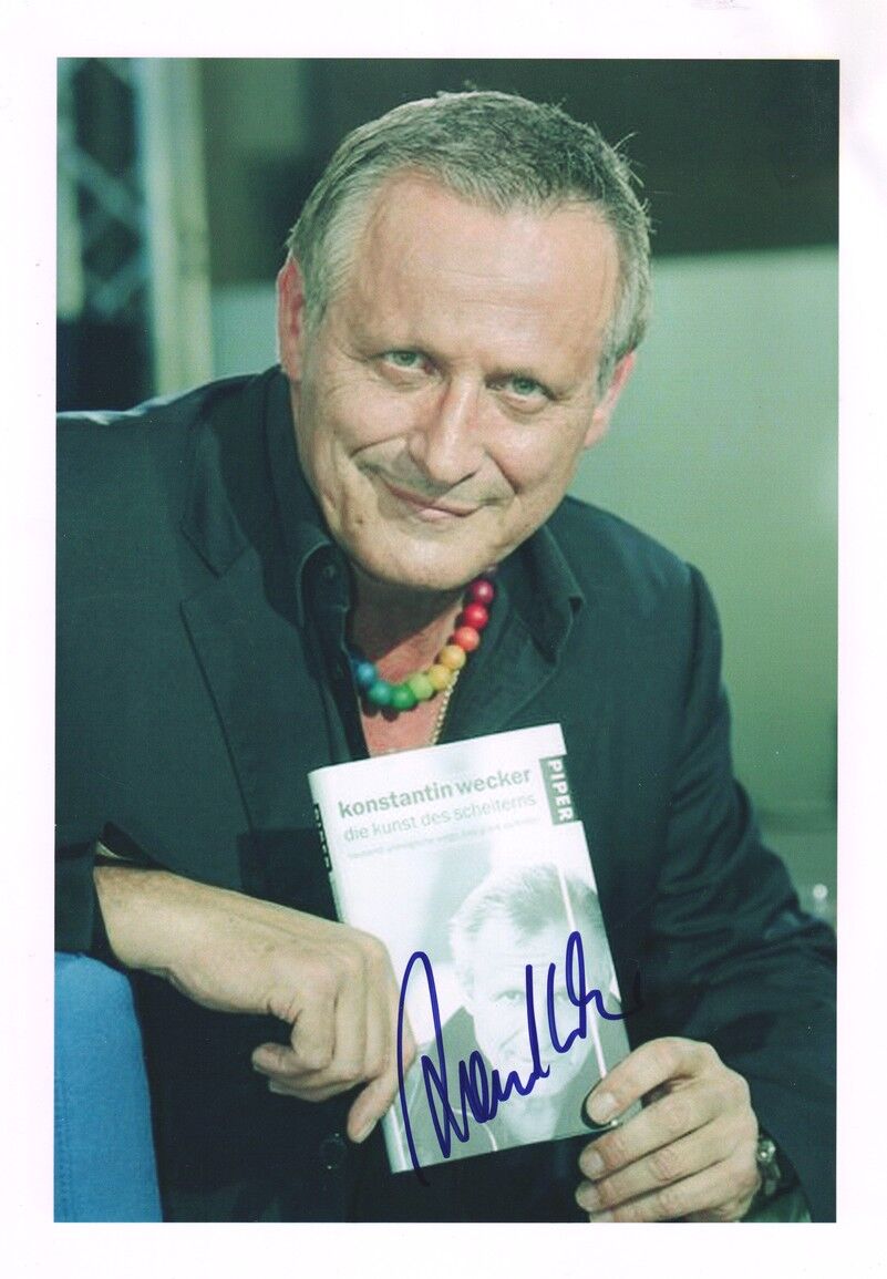 Autogramm Rock | Konstantin WECKER | 2008 (Portrait Color XL) Buch-Promotion