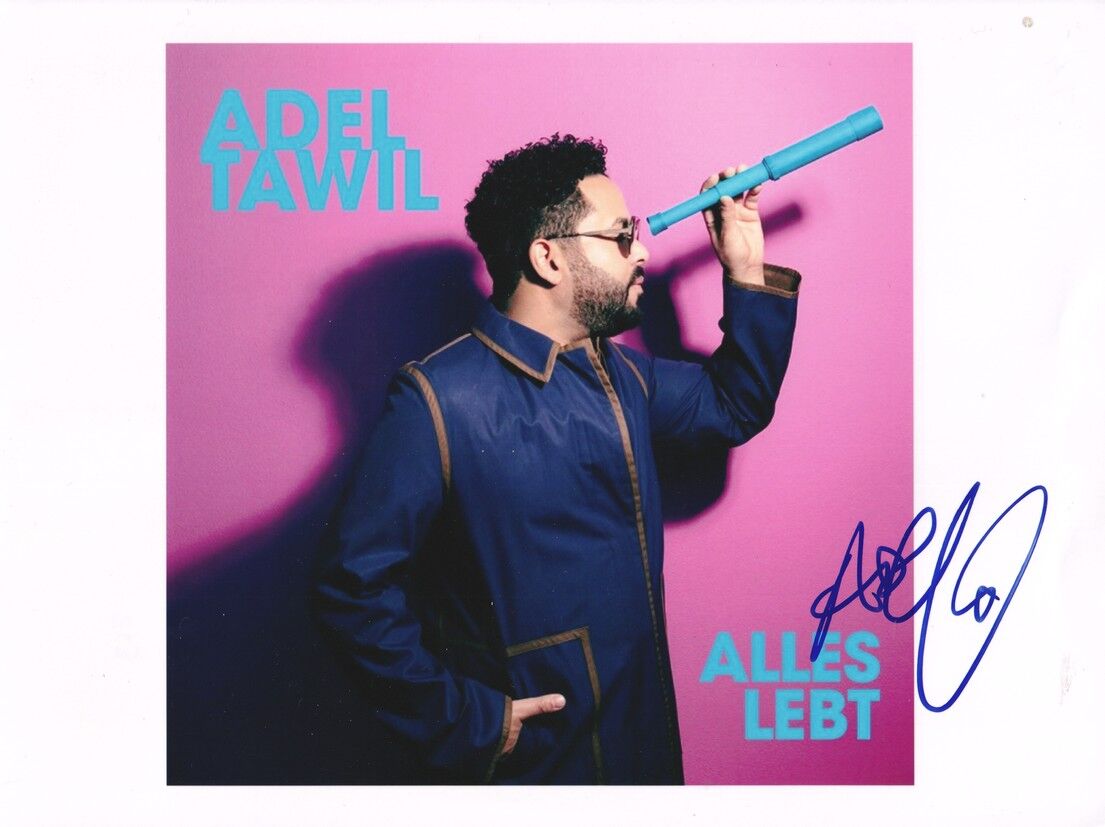 Autogramm Pop | Adel TAWIL | 2019 Foto "Alles Lebt" (Portrait Color XL)