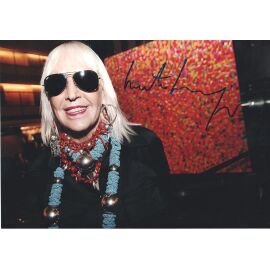 Autogramm Kunst (ARG) | Marta MINUJIN | 2010er Foto (Portrait Color XL)