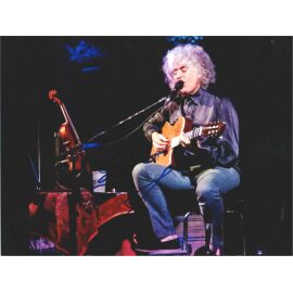 Autogramm Chanson (FRA) | Georges MOUSTAKI | 2000er Foto (Konzert Color XL)