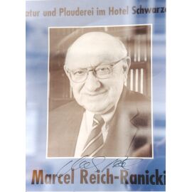 Autogramm Literatur | Marcel REICH-RANICKI | 2000er Foto (Portrait SW XL)
