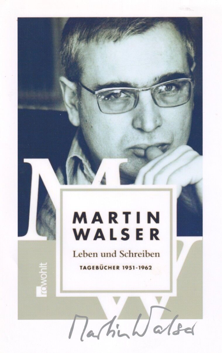 Autogramm Literatur | Martin WALSER | 2005 (Portrait SW XL) Tagebücher