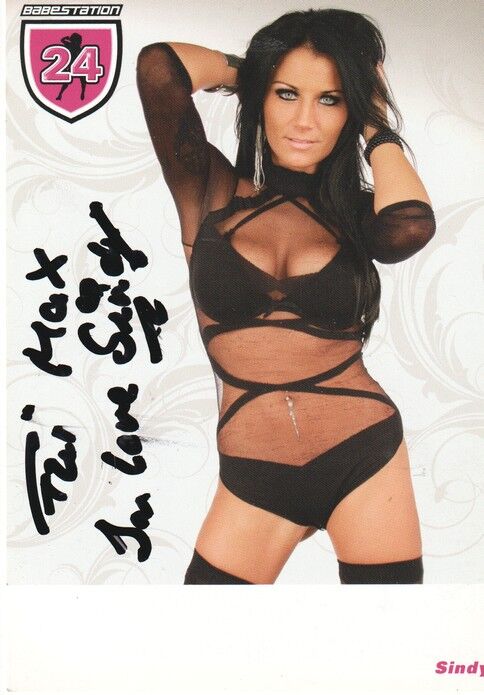 Autogramm Erotik | SINDY | 2010er (Portrait Color) Babestation24 2