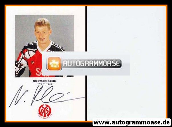 Autogramm Fussball | FSV Mainz 05 | 1991 | Normen KLEIN