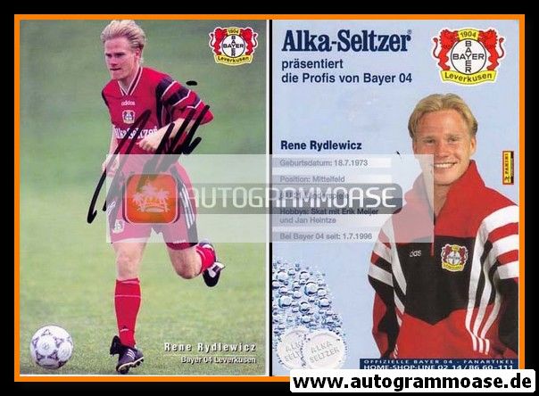 Autogramm Fussball | Bayer Leverkusen | 1996 | Rene RYDLEWICZ