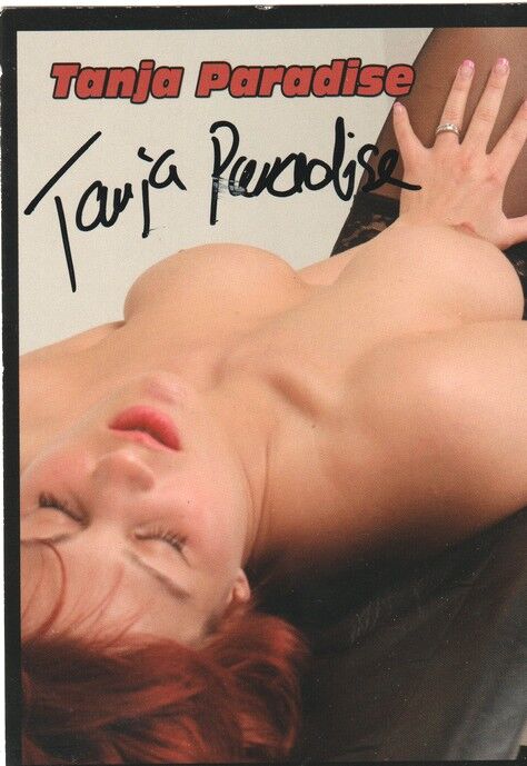 Autogramm Erotik | TANJA PARADISE | 2010er (Portrait Color) Farell