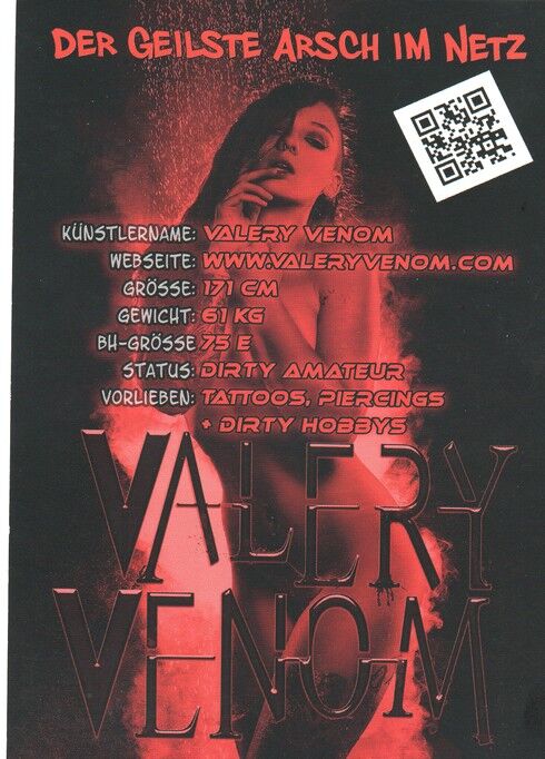 Autogramm Erotik | VALERY VENOM | 2020er (Portrait Color)