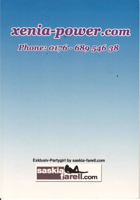 Autogramm Erotik | XENIA POWER | 2010er (Portrait Color) Farell