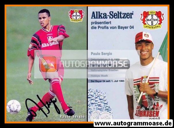 Autogramm Fussball | Bayer Leverkusen | 1996 | Paulo SERGIO