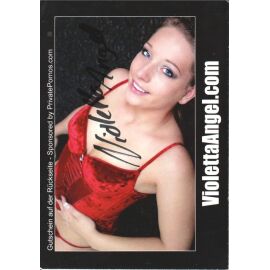 Autogramm Erotik | VIOLETTA ANGEL | 2010er (Portrait Color) Private