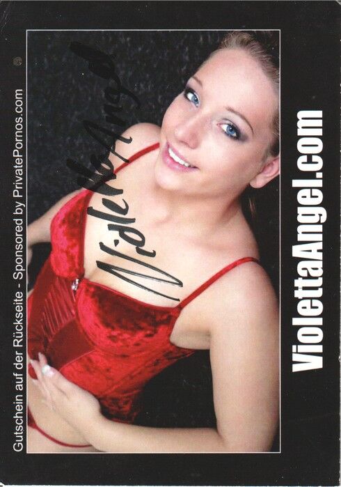 Autogramm Erotik | VIOLETTA ANGEL | 2010er (Portrait Color) Private