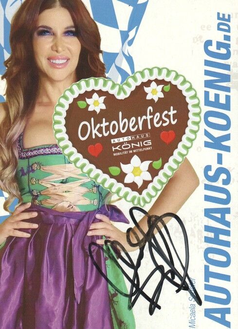 Autogramm Erotik | Micaela SCHÄFER | 2020er (Portrait Color) Oktoberfest