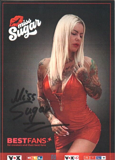 Autogramm Erotik | MISS SUGAR | 2020er (Portrait Color) BestFans