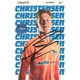 Autogramm Fussball | Hertha BSC Berlin | 2022 | Oliver CHRISTENSEN