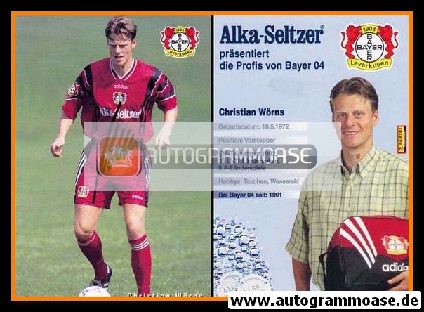 Autogramm Fussball | Bayer Leverkusen | 1996 | Christian WÖRNS 