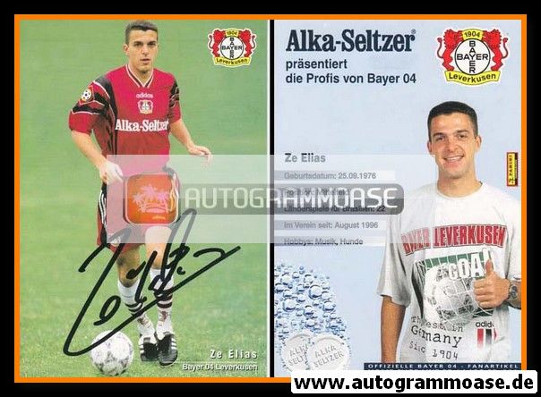 Autogramm Fussball | Bayer Leverkusen | 1996 | Ze ELIAS