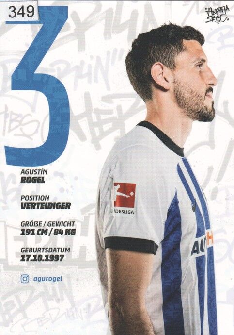 Autogramm Fussball | Hertha BSC Berlin | 2022 | Agustin ROGEL