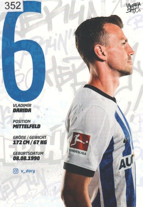 Autogramm Fussball | Hertha BSC Berlin | 2022 | Vladimir DARIDA