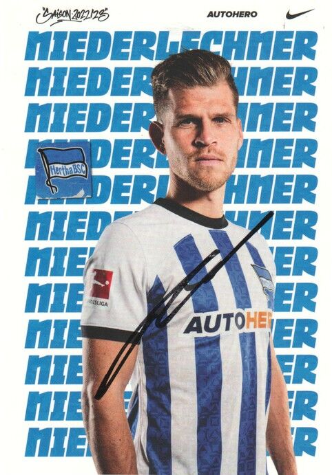 Autogramm Fussball | Hertha BSC Berlin | 2022 | Florian NIEDERLECHNER