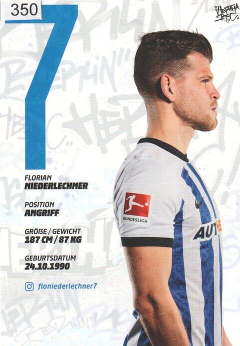 Autogramm Fussball | Hertha BSC Berlin | 2022 | Florian NIEDERLECHNER