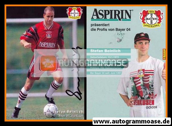 Autogramm Fussball | Bayer Leverkusen | 1997 | Stefan BEINLICH