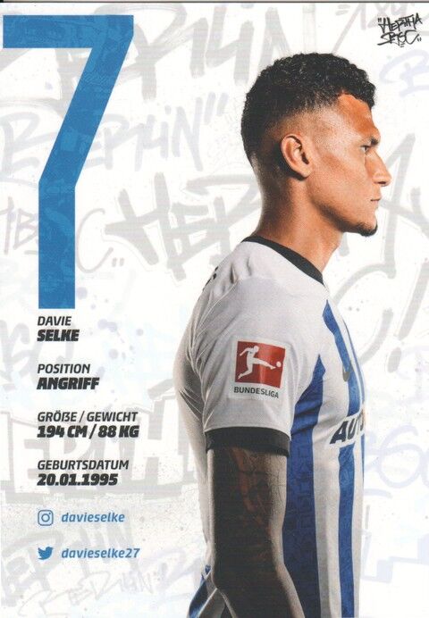 Autogramm Fussball | Hertha BSC Berlin | 2022 | Davie SELKE