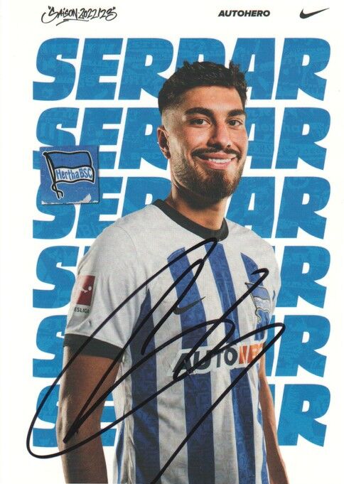 Autogramm Fussball | Hertha BSC Berlin | 2022 | Suat SERDAR