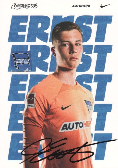 Autogramm Fussball | Hertha BSC Berlin | 2022 | Tjark ERNST