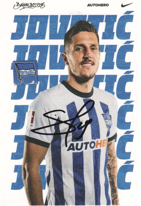 Autogramm Fussball | Hertha BSC Berlin | 2022 | Stefan JOVETIC