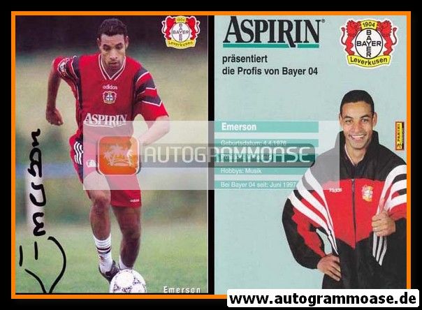 Autogramm Fussball | Bayer Leverkusen | 1997 | EMERSON