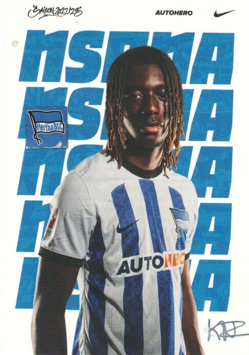Autogramm Fussball | Hertha BSC Berlin | 2022 | Keljan NSONA