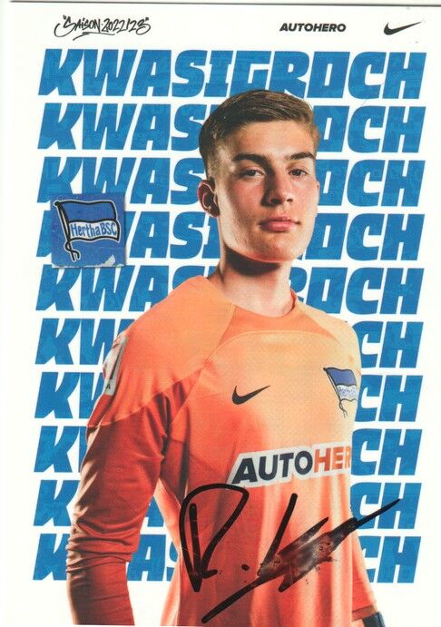 Autogramm Fussball | Hertha BSC Berlin | 2022 | Robert KWASIGROCH