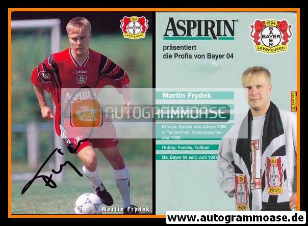 Autogramm Fussball | Bayer Leverkusen | 1997 | Martin FRYDEK